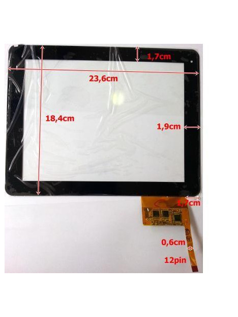 Pantalla táctil repuesto tablet china 10" modelo 6