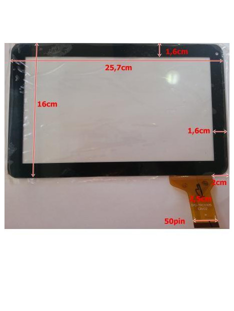 Pantalla táctil repuesto tablet china 10.1" modelo 6