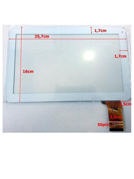 Pantalla táctil repuesto tablet china 10.1" modelo 8
