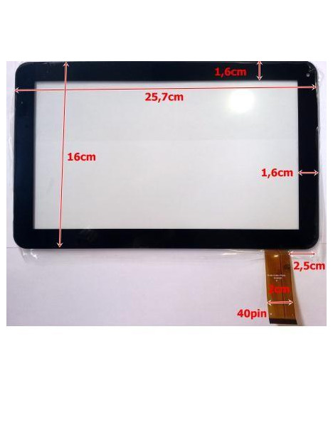 Pantalla táctil repuesto tablet china 10.1" modelo 11
