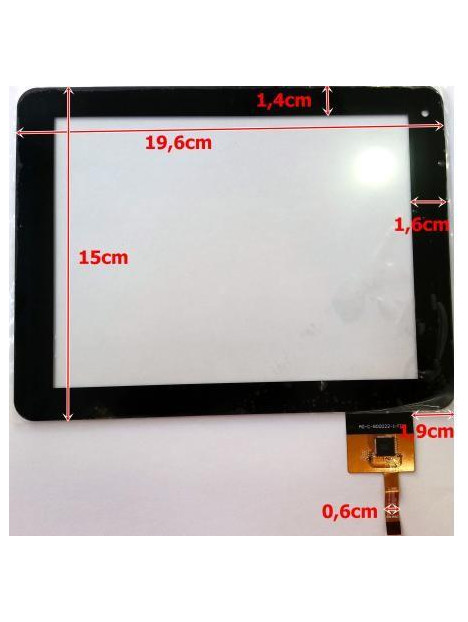 Pantalla táctil repuesto tablet china 8.9" modelo 1