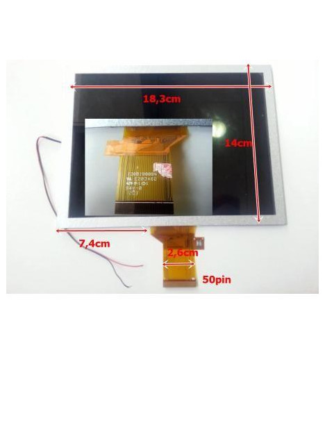 Pantalla lcd repuesto Tablet China 8" Modelo 1