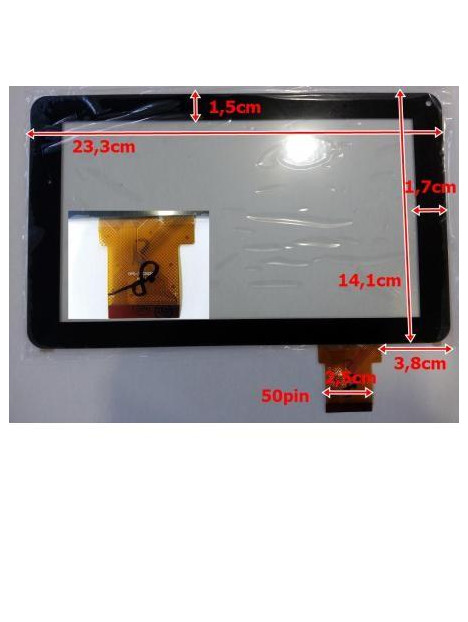Pantalla táctil repuesto tablet china 9" modelo 16