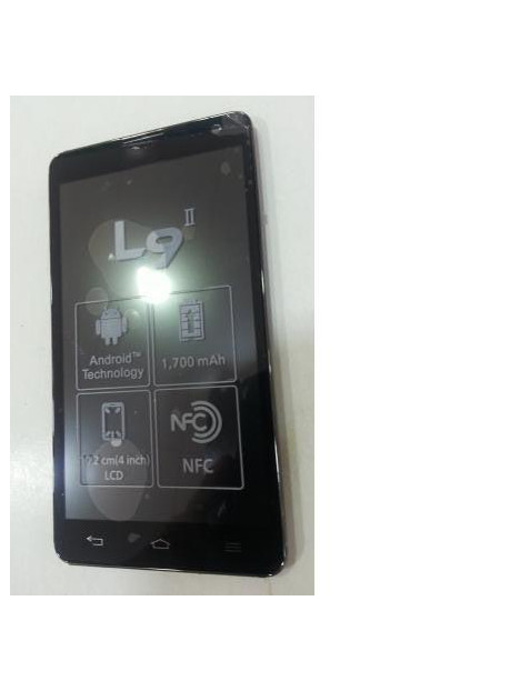 LG Optimus L9 II 2 D605 Pantalla lcd + Táctil negro + Marco