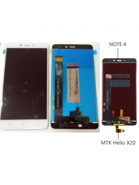 Xiaomi Redmi Note 4 Note 4 Pro pantalla lcd + tactil blanco premium Versión 1 Helio