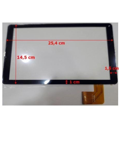 Pantalla Táctil repuesto Tablet china 10.1" Modelo 44 negro