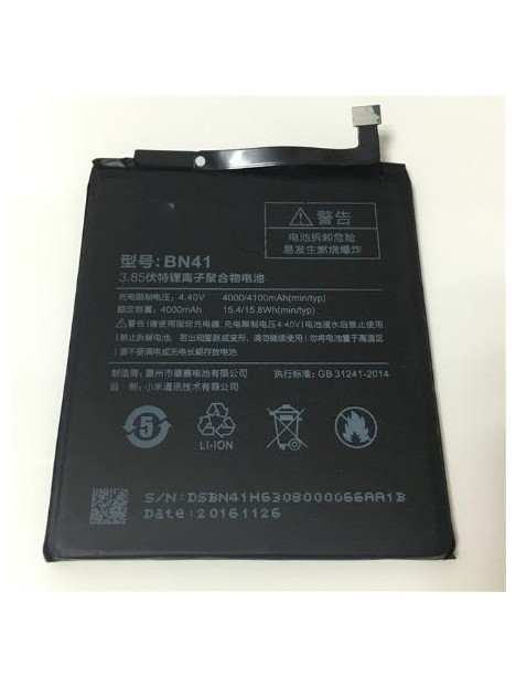 Batería Premium BN41 Xiaomi Redmi Note 4 4000mAh