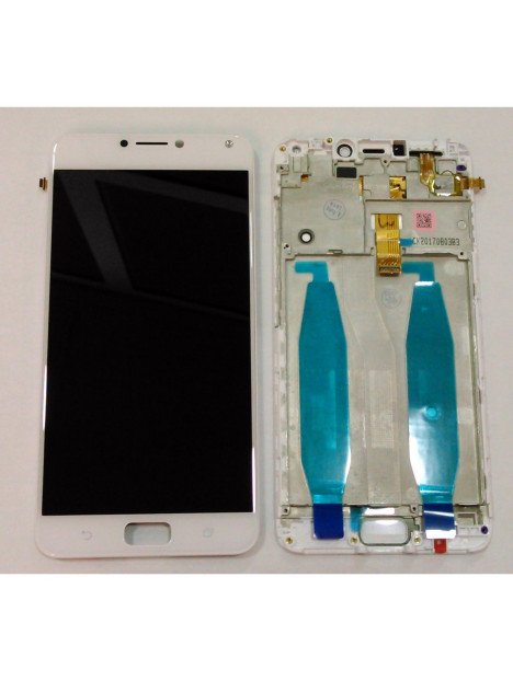 Asus Zenfone 4 Max ZC554KL pantalla lcd + tactil blanco + marco premium