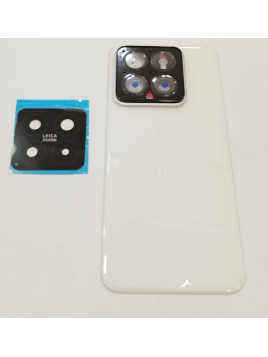 Tapa trasera o tapa bateria blanca para Xiaomi 14 mas lente de camara