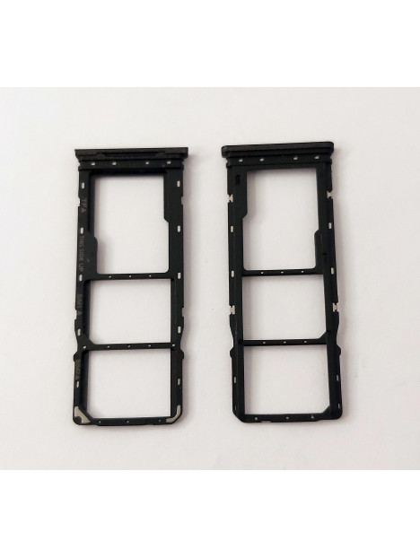 Soporte o bandeja dual sim negro para TCL 408 calidad premium