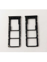 Soporte o bandeja dual sim negro para TCL 408 calidad premium