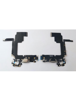 Flex puerto de carga dorado para Iphone 15 Pro compatible