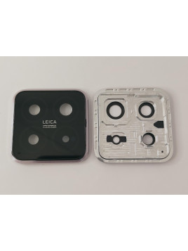 Lente de camara con marco rosa para Xiaomi 14 calidad premium