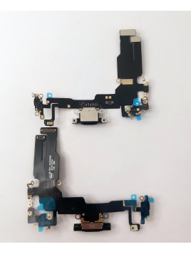 Flex puerto carga negro para iPhone 15