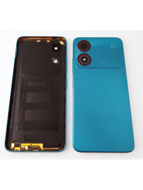 Tapa trasera o tapa bateria gris para ZTE Blade A34