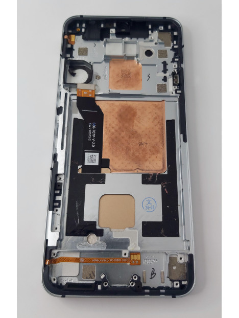Pantalla lcd mas tactil negro con marco plata para ZTE Nubia Red Magic 7s Pro compatible(tiene reconocimiento faci