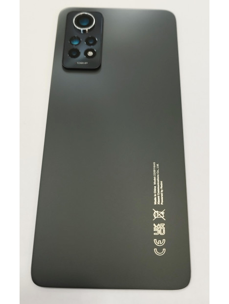 Tapa trasera o tapa bateria gris grafito 5600040K6A00 para Xiaomi Redmi Note 12 Pro 4G Service Pack