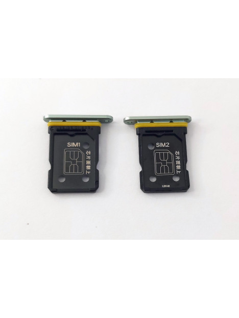 Soporte o bandeja sim verde (Dual Sim) para Realme GT2 Pro calidad premium