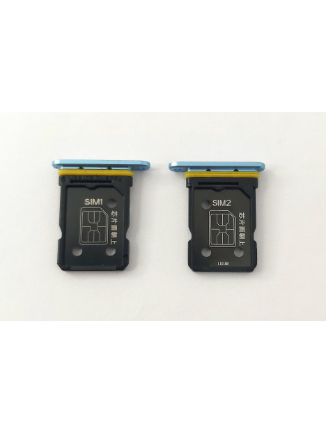 Soporte o bandeja sim azul (Dual Sim) para Realme GT2 Pro calidad premium
