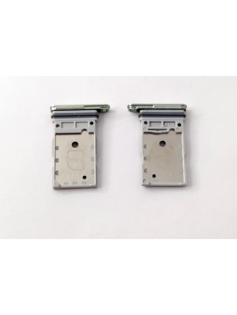 Soporte o bandeja sim verde (Dual Sim) para Samsung Galasy S24 S921 S24+ S926 calidad premium