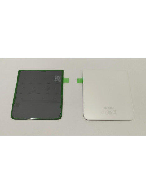 Tapa trasera o tapa bateria blanca para Samsung Galaxy Z Flip 3 5G F711 GH97-26773F Service Pack