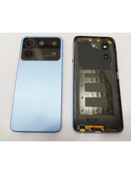 Tapa Trasera o Tapa Bateria color azul para ZTE Blade A54 4G calidad premium