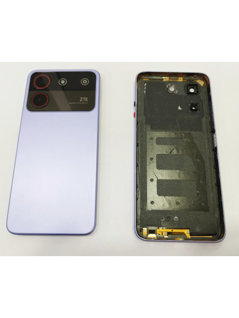Tapa Trasera o Tapa Bateria color morado para ZTE Blade A54 4G calidad premium
