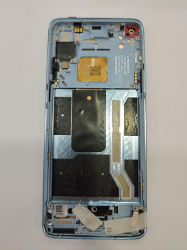 Pantalla Lcd para Oneplus 9R mas tactil negro mas marco azul calidad premium