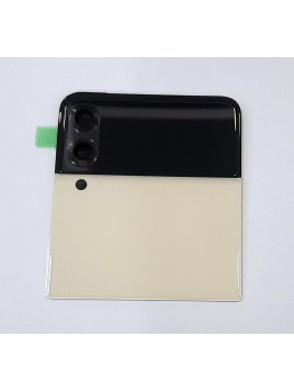 Tapa trasera o tapa bateria crema para Samsung Galaxy Z Flip 3 5G F711 GH97-26773B Service Pack