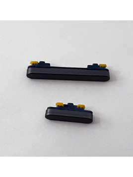 Set 2 botones grises para Samsung Galaxy S23 FE SM-S711 calidad premium