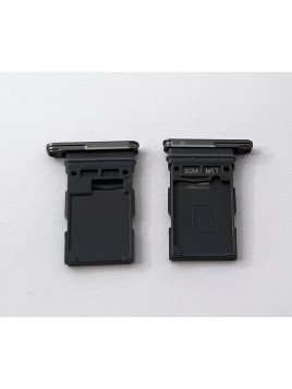 Soporte o bandeja single sim negra para Samsung Galaxy S23 FE SM-S711 calidad premium
