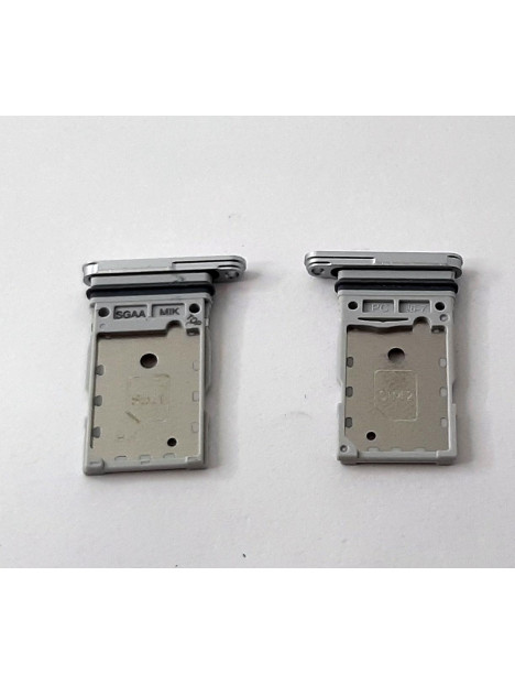 Soporte o bandeja dual sim blanca para Samsung Galaxy S23 FE SM-S711 calidad premium