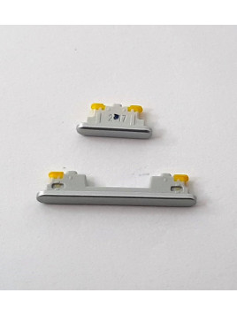 Set 2 botones plata para Samsung Galaxy A54 5G A546B calidad premium