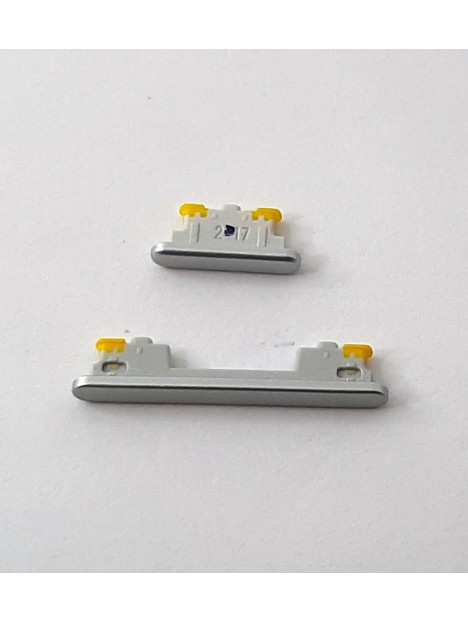 Set 2 botones plata para Samsung Galaxy A54 5G A546B calidad premium
