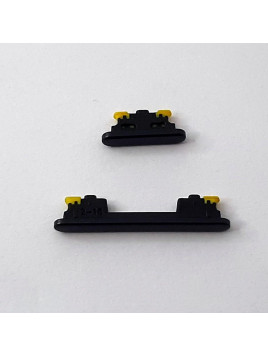 Set 2 botones negros para Samsung Galaxy A54 5G A546B calidad premium