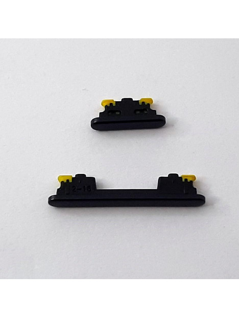 Set 2 botones negros para Samsung Galaxy A54 5G A546B calidad premium