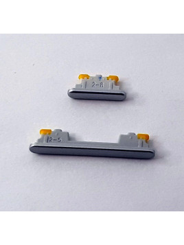 Set 2 botones blancos para Samsung Galaxy A34 5G A346B calidad premium