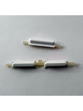 Set 3 botones blancos para  Lenovo Tab P11 Plus TB-J616 TB-J616F calidad premium