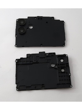 Carcasa de sujecion mas cristal de camara negro para Samsung Galaxy A04 2022 SM-A045 calidad premium