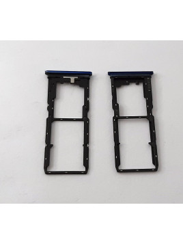 Soporte o bandeja dual sim azul para Vivo Y20S calidad premium