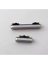 Set 2 botones plata para Samsung Galaxy S23 FE S711 calidad premium