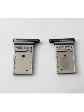 Soporte o bandeja dual sim negra para Samsung Galaxy S23 FE S711 calidad premium