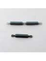 Set 2 botones azules para LG K61 LMQ630EAW calidad premium