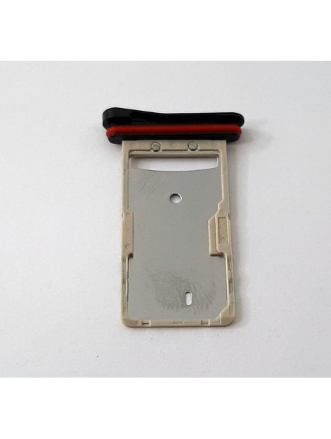 Soporte o bandeja sim negra para Doogee S110 calidad premium
