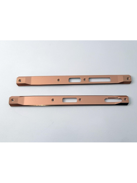 Set 2 embellecedor lateral dorado para Doogee S110 calidad premium
