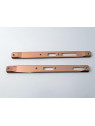 Set 2 embellecedor lateral dorado para Doogee S110 calidad premium