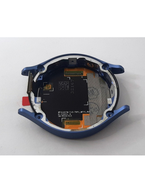 Pantalla lcd para Samsung Watch 5 44mm R910 R915 mas tactil negro mas marco azul calidad premium