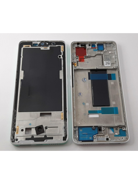 Carcasa central o marco blanco para Xiaomi Redmi Note 13 Pro 5G calidad premium
