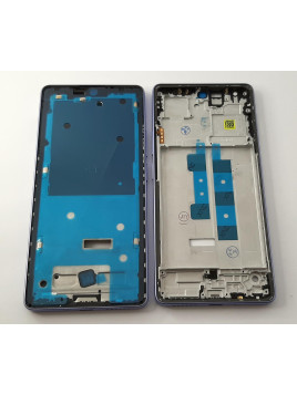 Carcasa central o marco purpura para Xiaomi Redmi Note 13 Pro 5G calidad premium