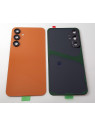 Tapa trasera o tapa bateria naranja para Samsung Galaxy S23 FE SM-S711 mas cubierta camara